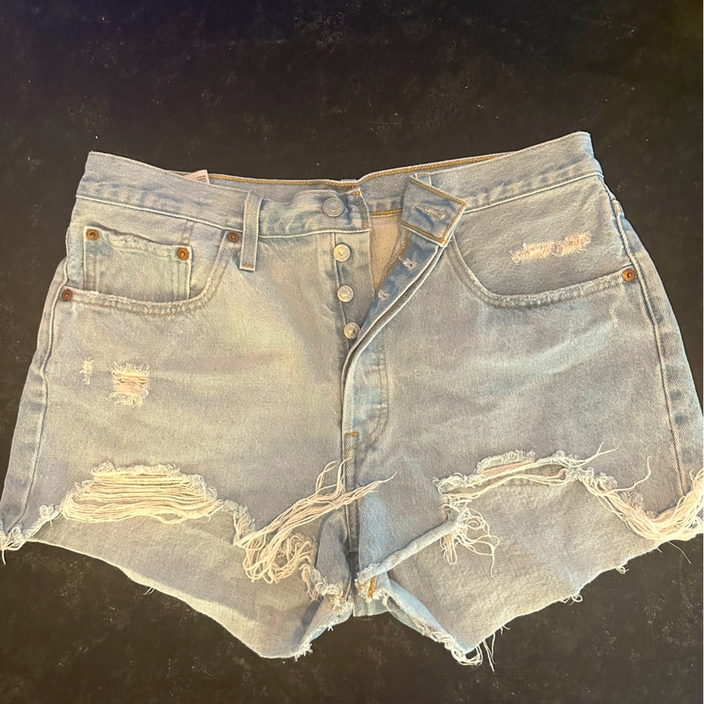 Levi’s Distressed Denim Shorts